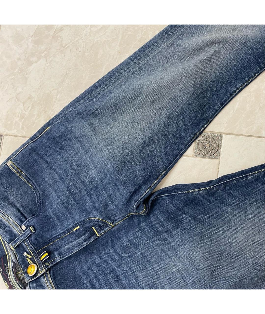 JACOB COHEN Синие прямые джинсы, фото 6