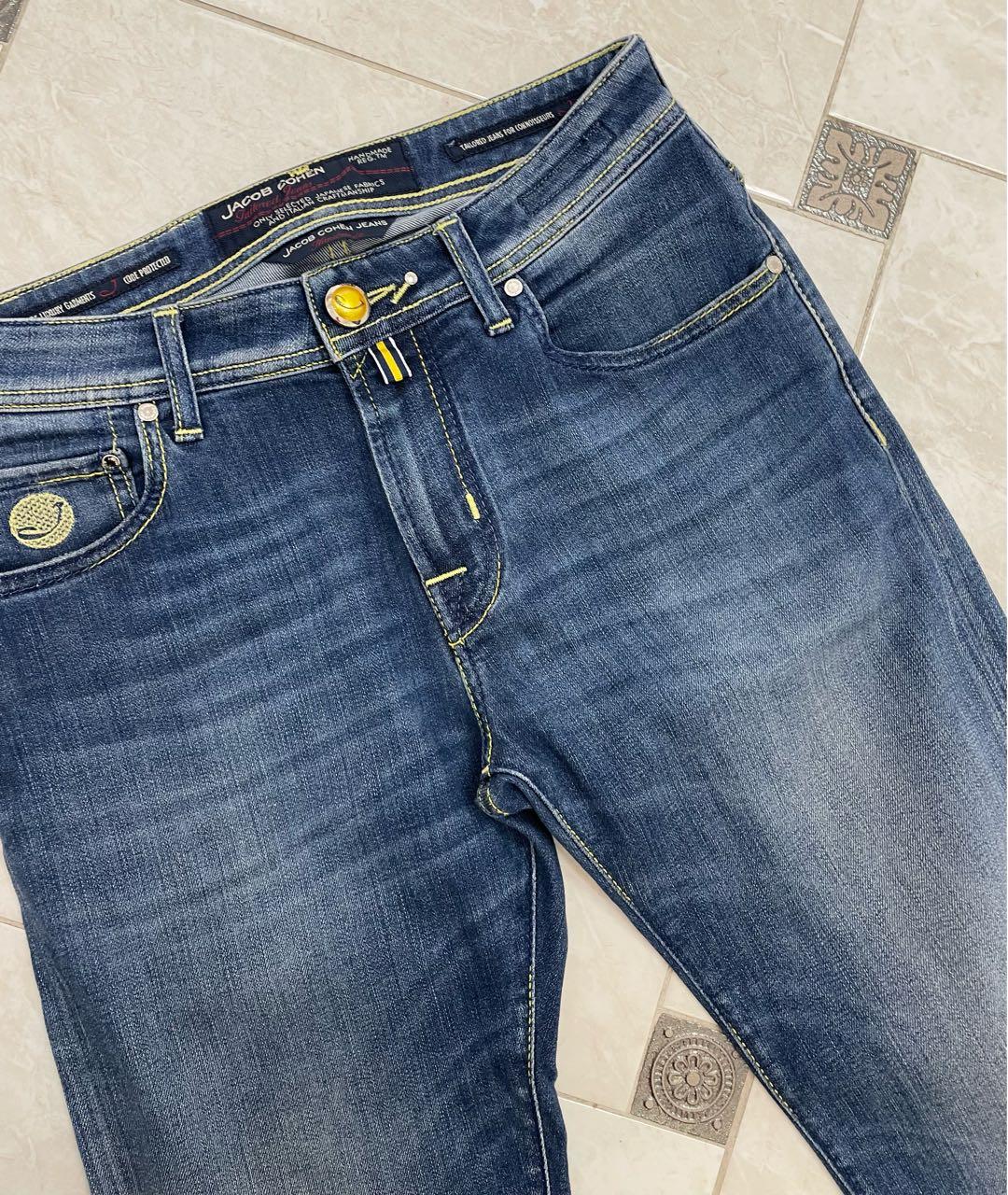 JACOB COHEN Синие прямые джинсы, фото 3