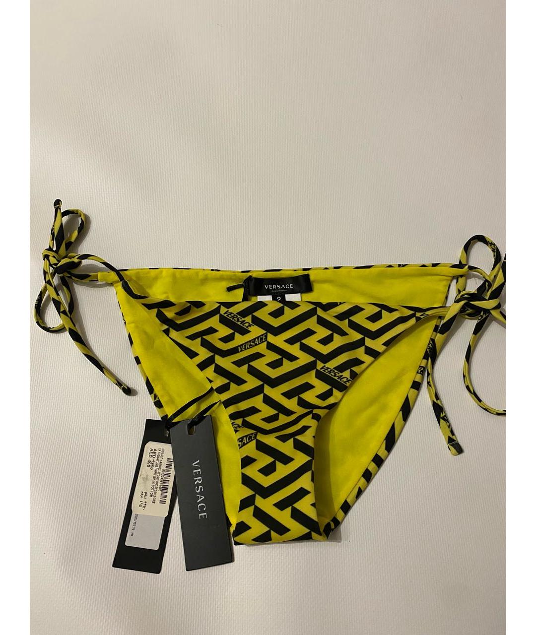 VERSACE Желтый полиэстеровый купальник, фото 4