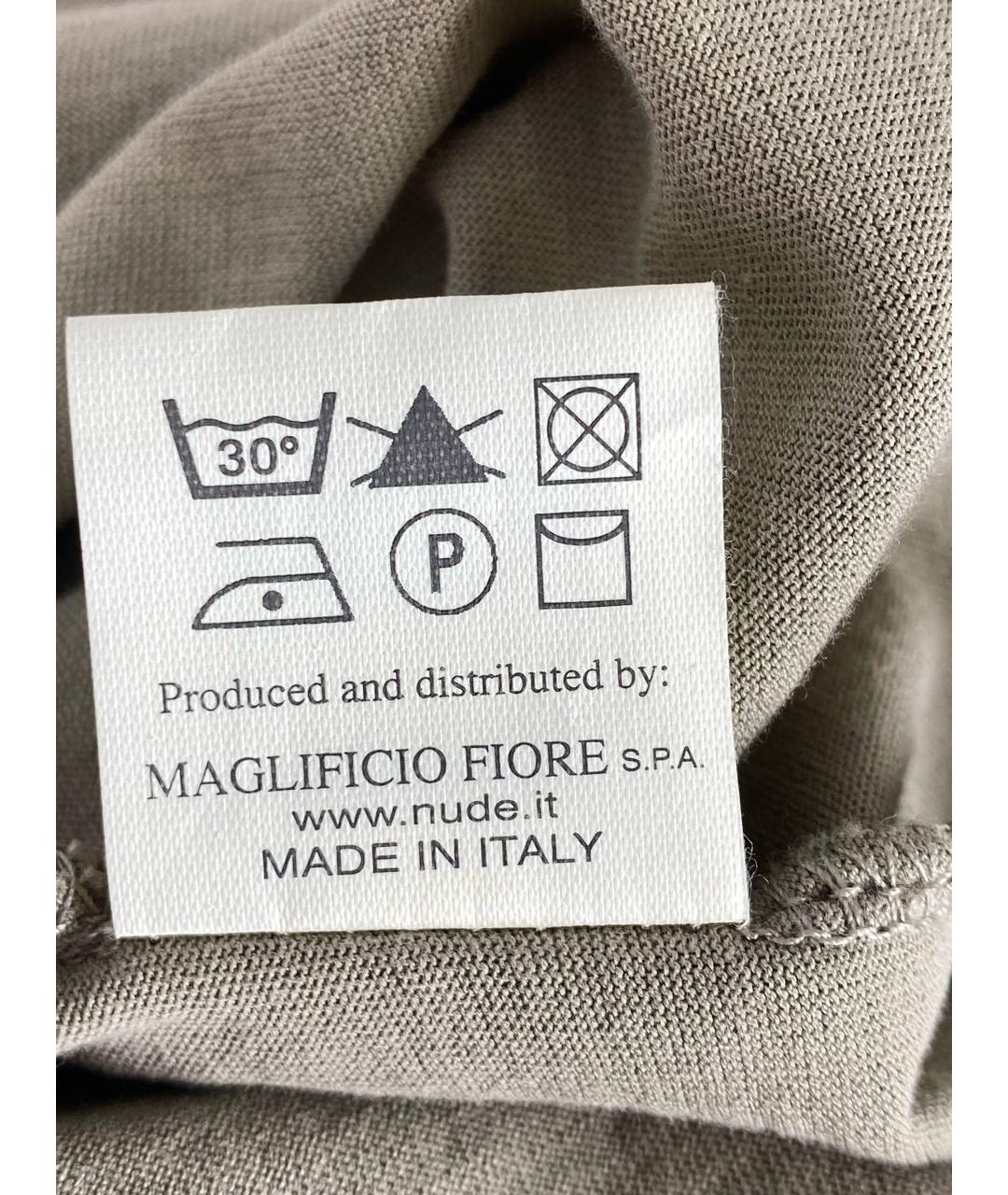 NUDE Хаки хлопковая майка, фото 6