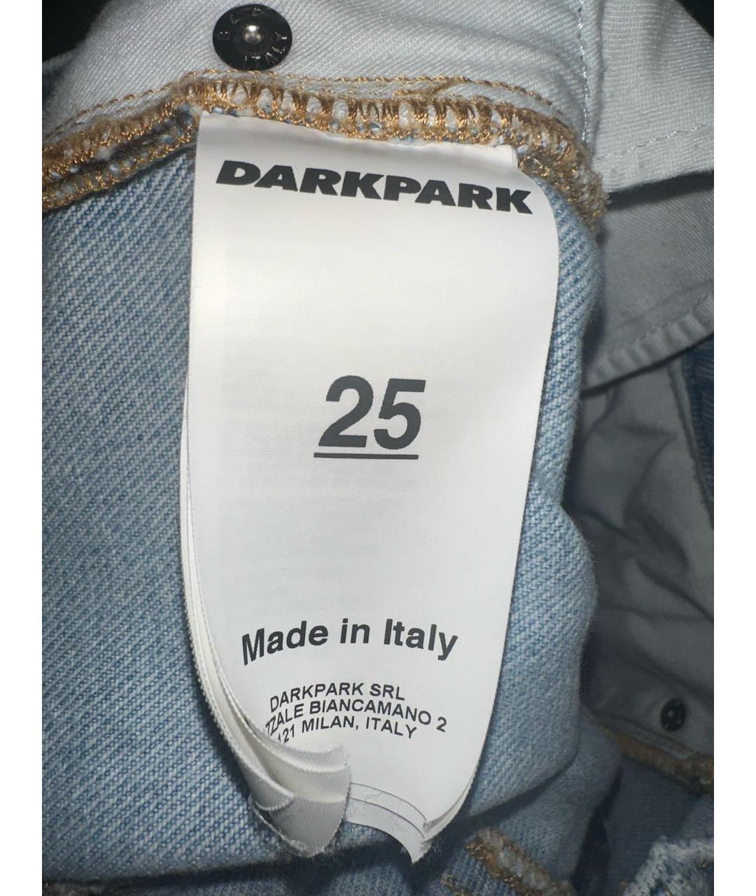 DARKPARK Голубые хлопковые прямые джинсы, фото 4