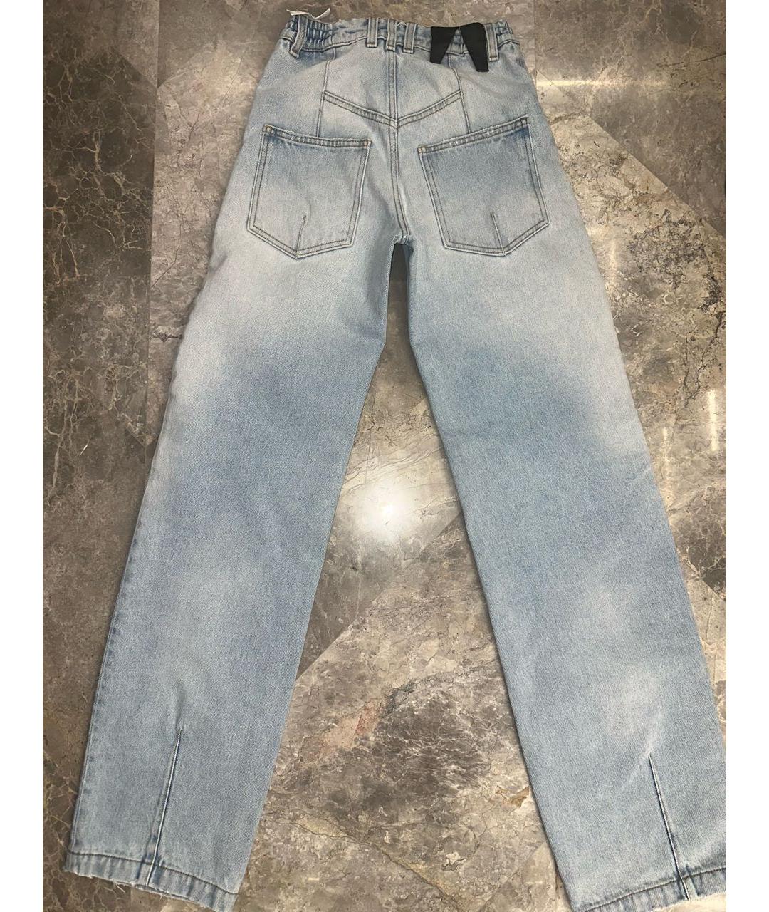 DARKPARK Голубые хлопковые прямые джинсы, фото 2