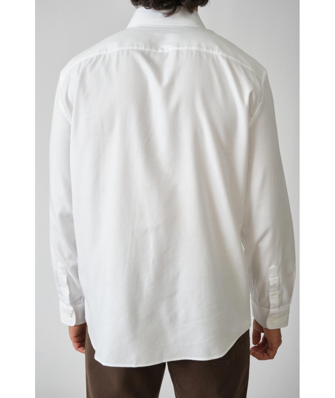 BRUNELLO CUCINELLI Белая хлопковая классическая рубашка, фото 5