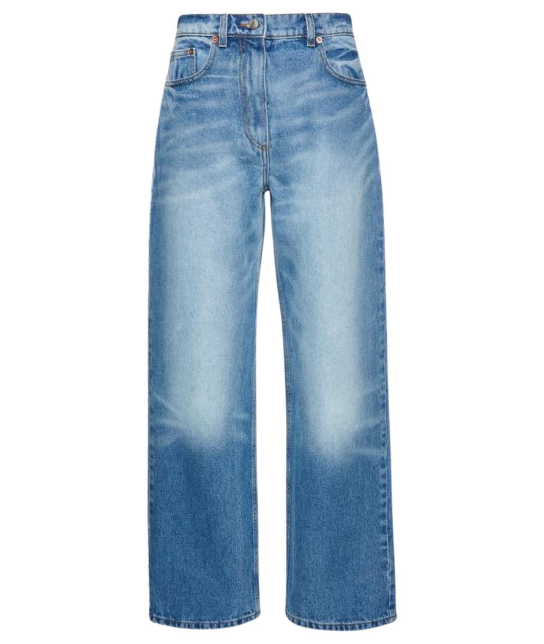 MAGDA BUTRYM Голубые хлопковые прямые джинсы, фото 1