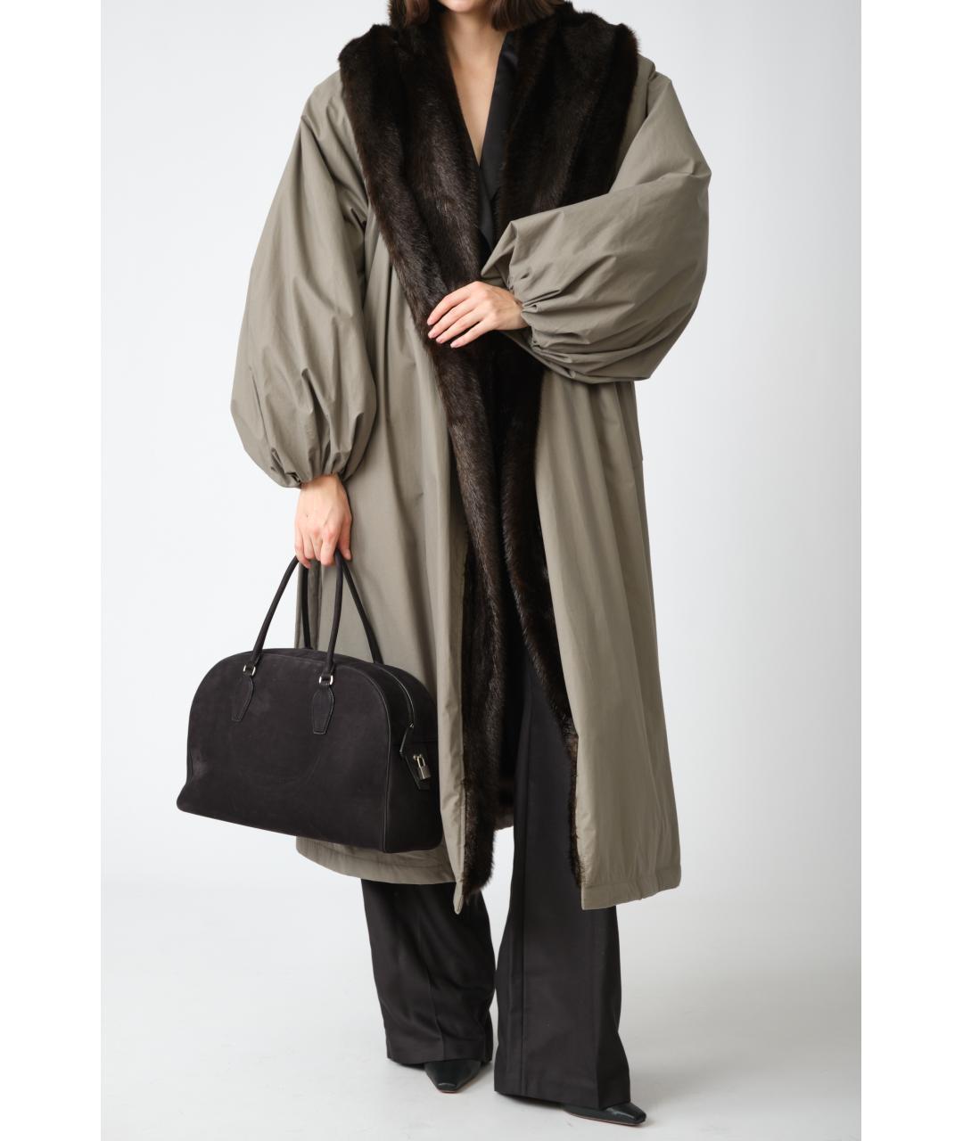 MAGDA BUTRYM Серое хлопковое пальто, фото 2