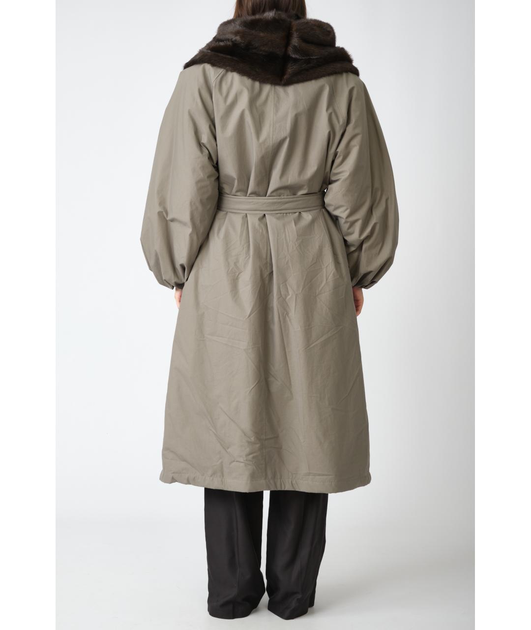 MAGDA BUTRYM Серое хлопковое пальто, фото 6