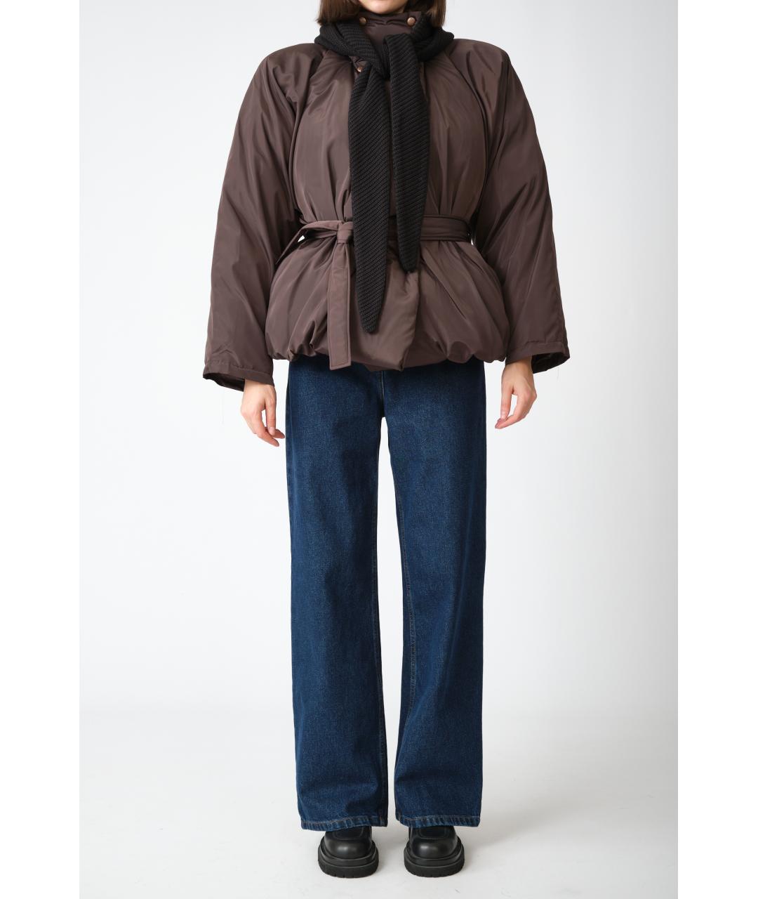 MAGDA BUTRYM Коричневая полиамидовая куртка, фото 4