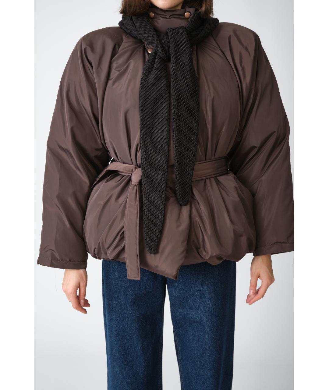 MAGDA BUTRYM Коричневая полиамидовая куртка, фото 5