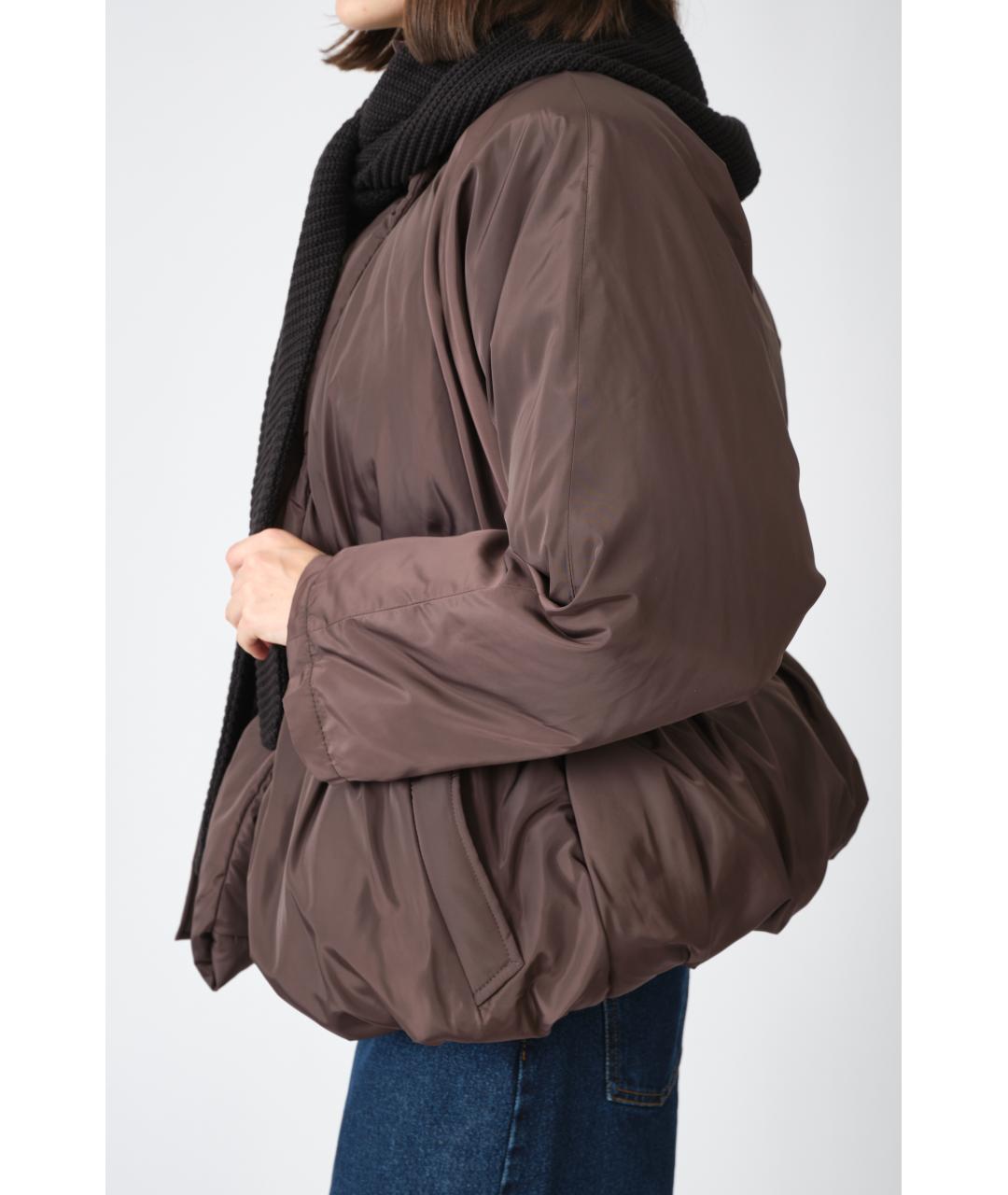MAGDA BUTRYM Коричневая полиамидовая куртка, фото 6