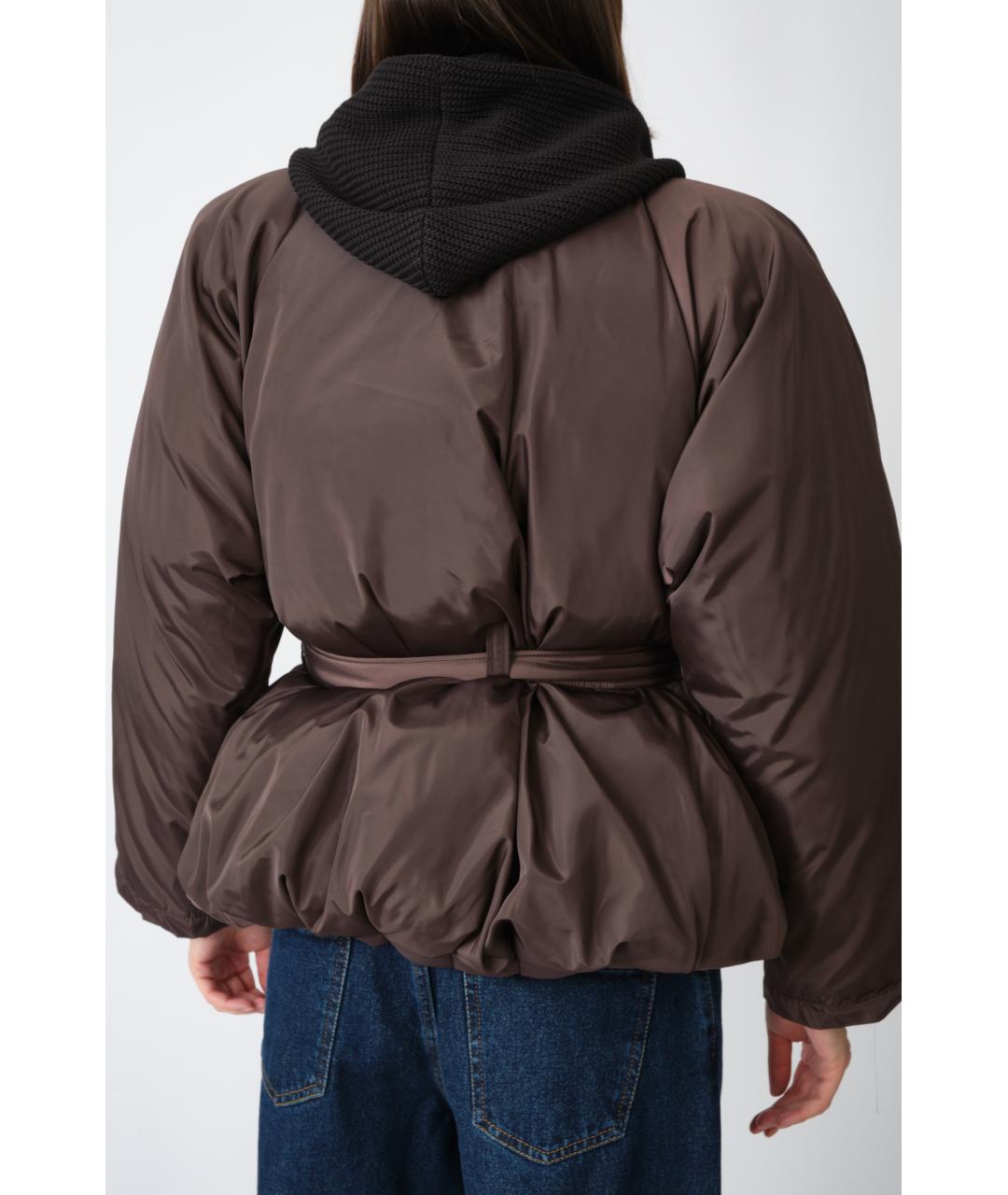 MAGDA BUTRYM Коричневая полиамидовая куртка, фото 8