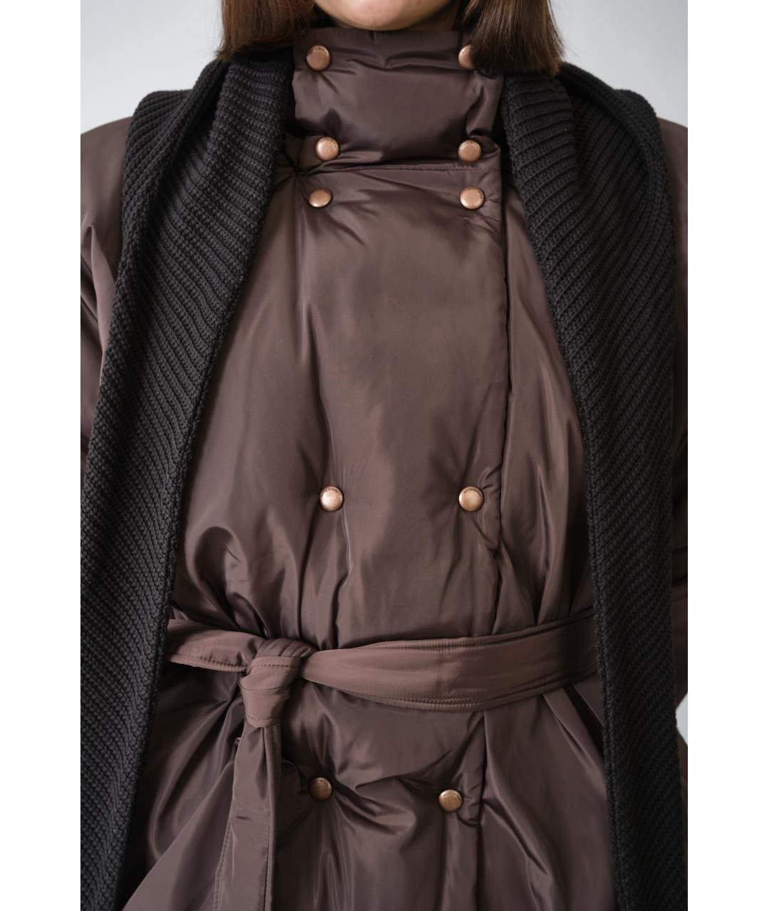 MAGDA BUTRYM Коричневая полиамидовая куртка, фото 9