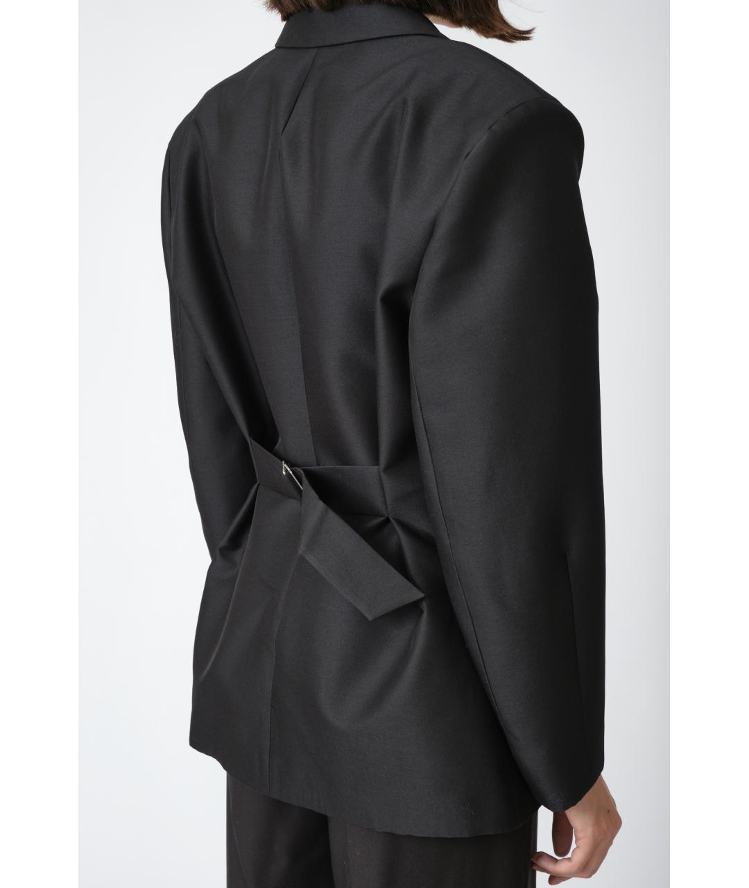MAGDA BUTRYM Черный шерстяной жакет/пиджак, фото 5