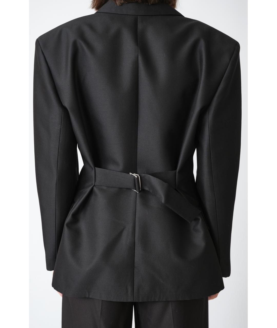 MAGDA BUTRYM Черный шерстяной жакет/пиджак, фото 4
