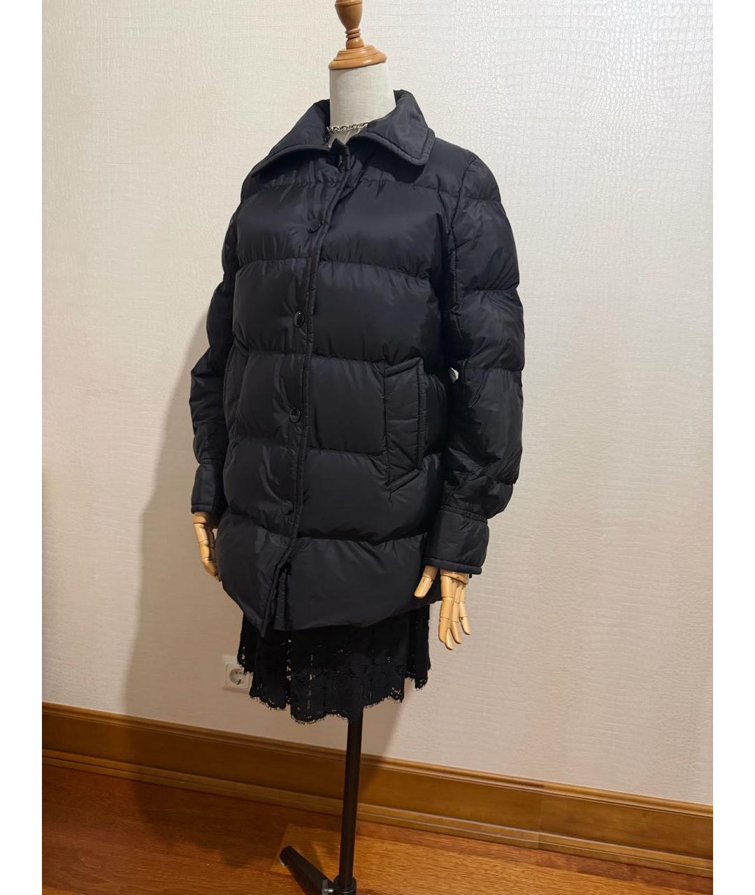 PRADA Черный полиэстеровый пуховик, фото 7