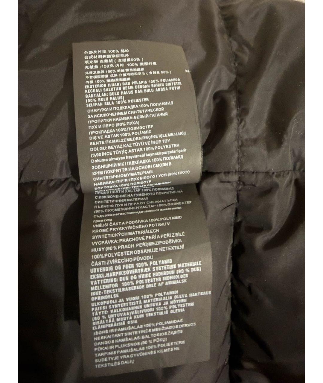 PRADA Черный полиэстеровый пуховик, фото 6
