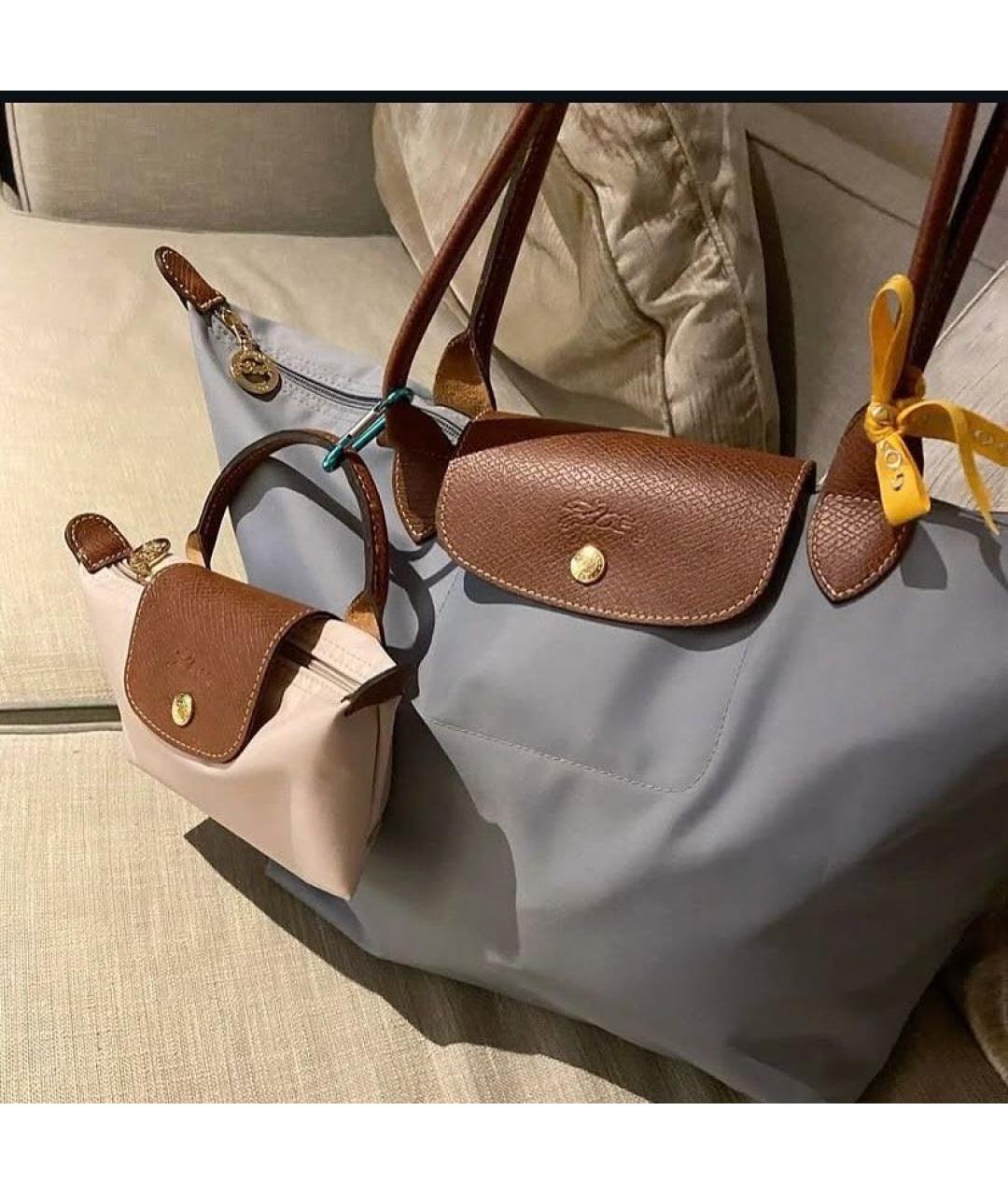 LONGCHAMP Голубая сумка тоут, фото 4