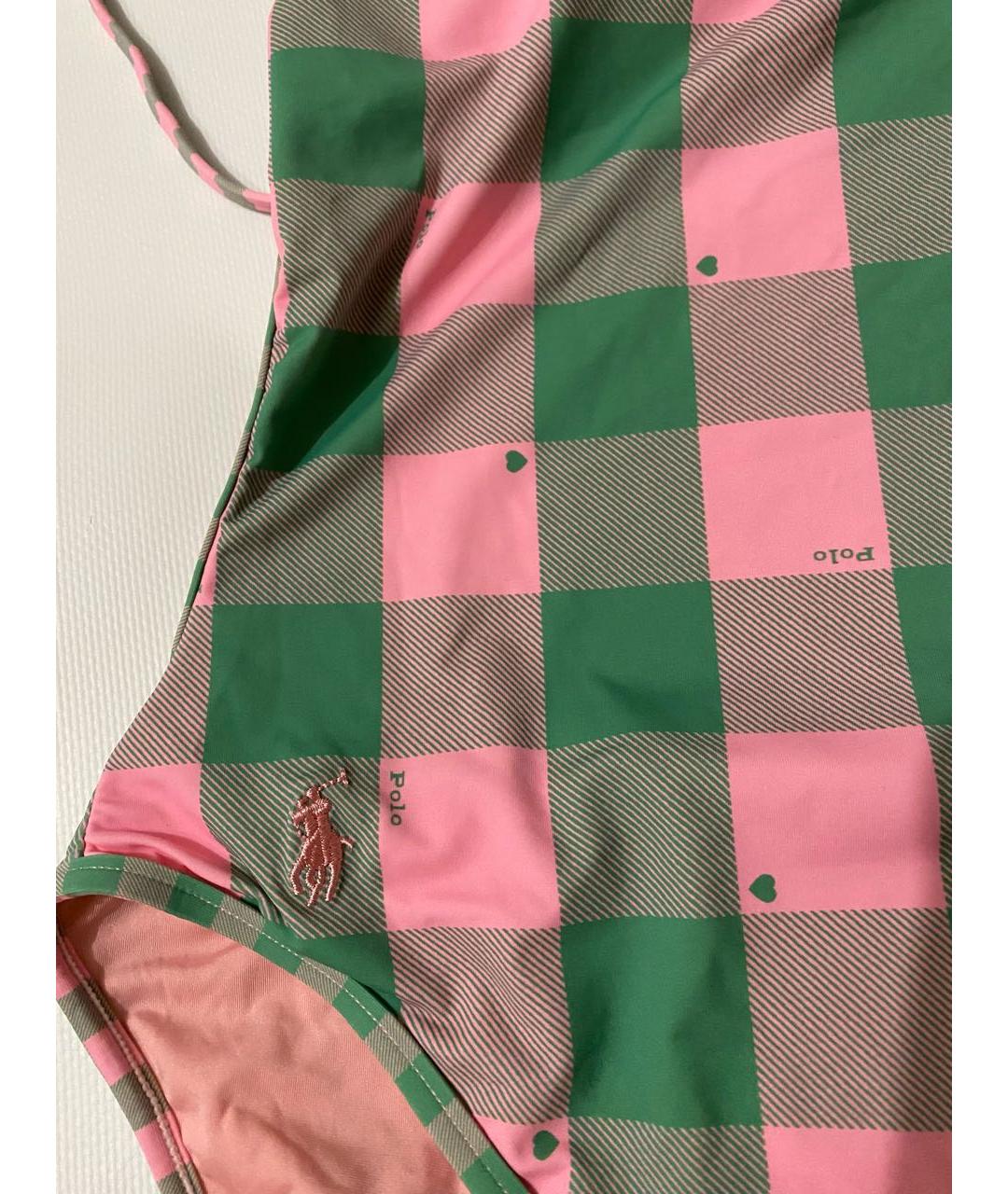 POLO RALPH LAUREN Розовый полиамидовый купальник, фото 8