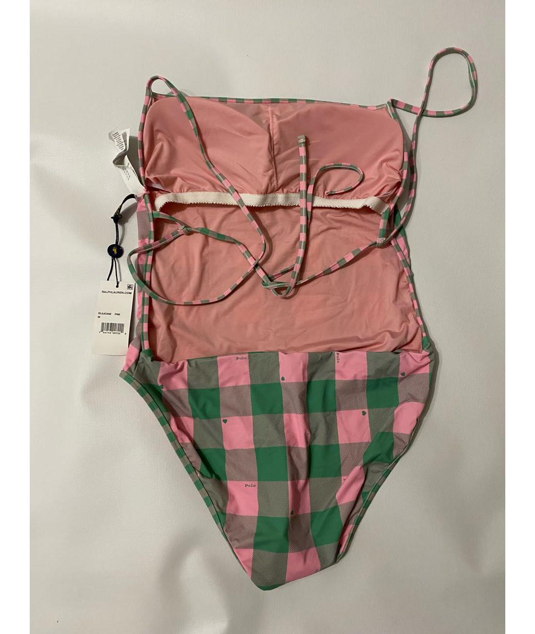 POLO RALPH LAUREN Розовый полиамидовый купальник, фото 6
