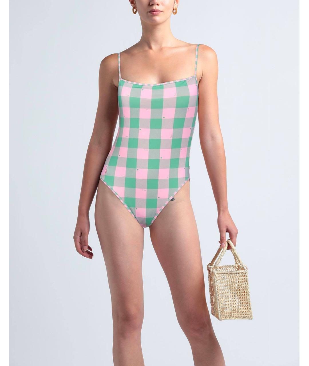 POLO RALPH LAUREN Розовый полиамидовый купальник, фото 2