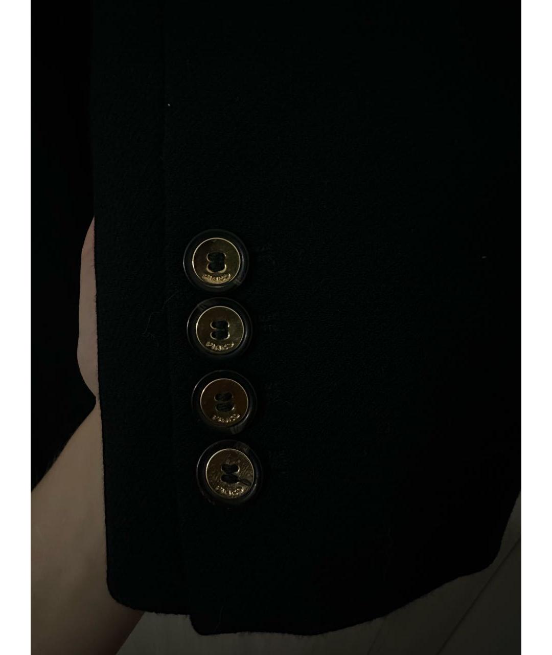 PINKO Черное шерстяное пальто, фото 4