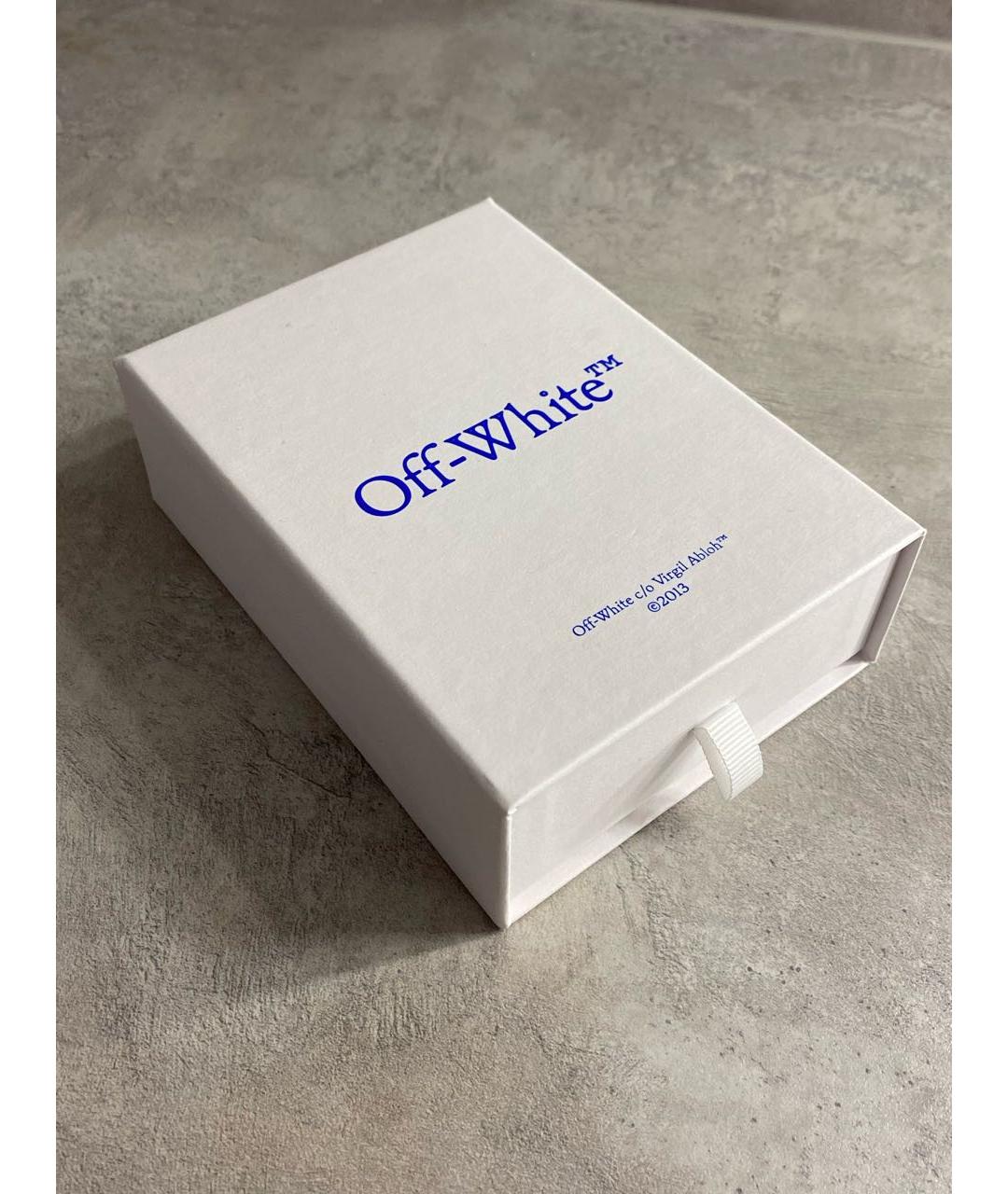 OFF-WHITE Золотые латунные серьги, фото 6