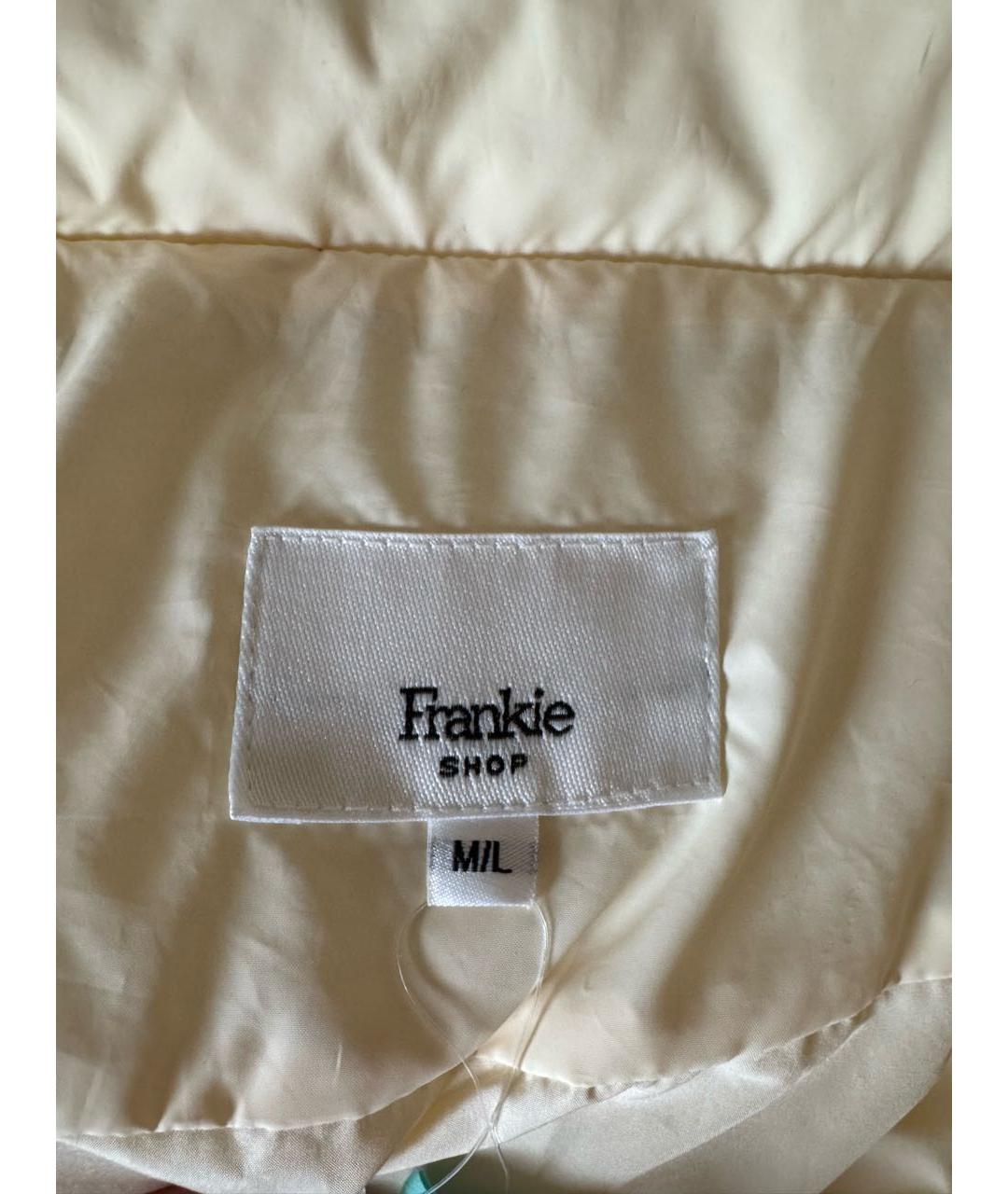 THE FRANKIE SHOP Желтый полиэстеровый пуховик, фото 3