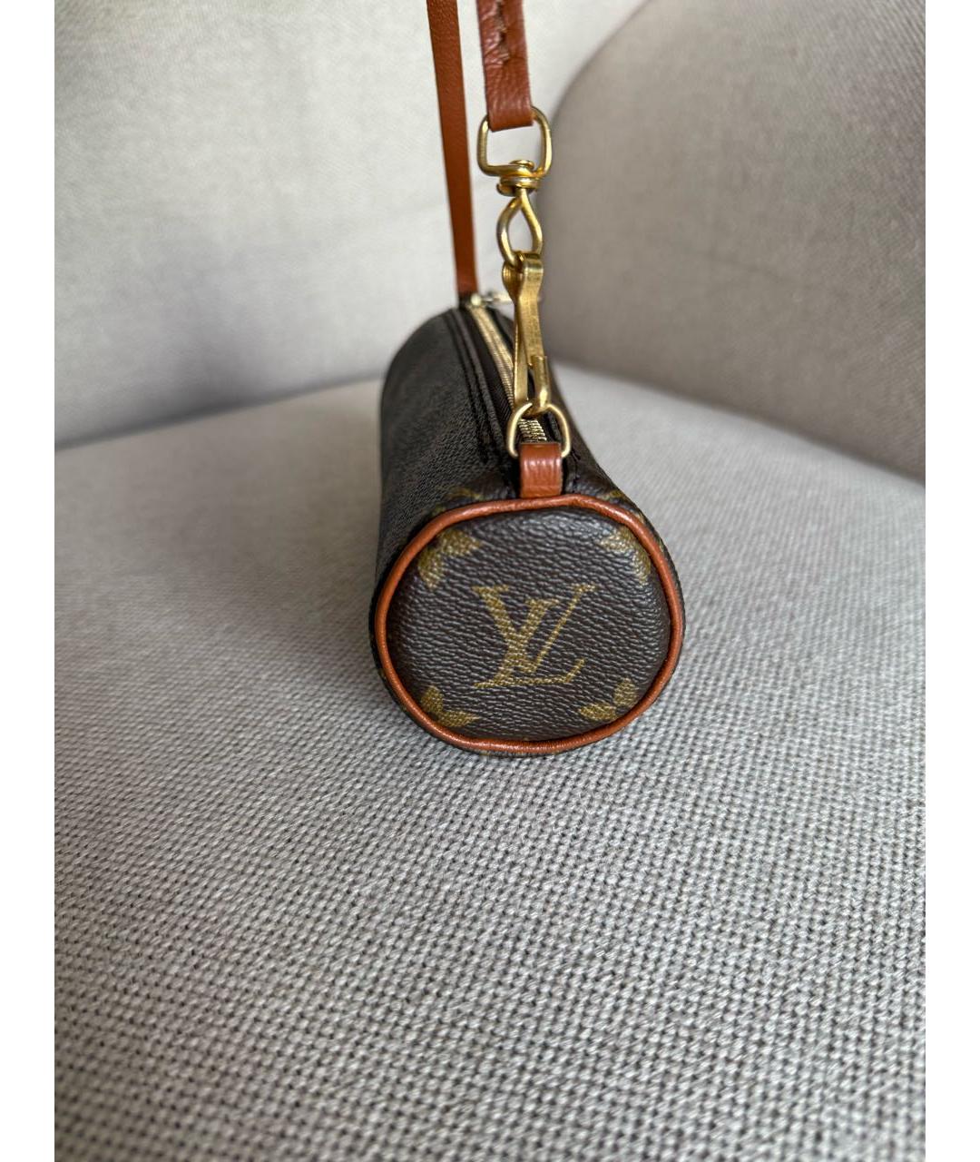 LOUIS VUITTON Коричневая сумка с короткими ручками, фото 4