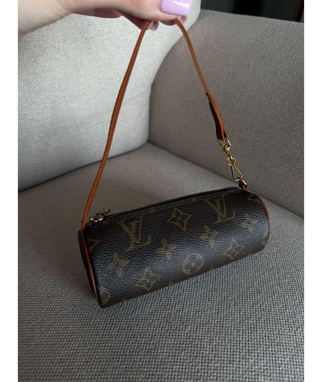 LOUIS VUITTON Коричневая сумка с короткими ручками, фото 2