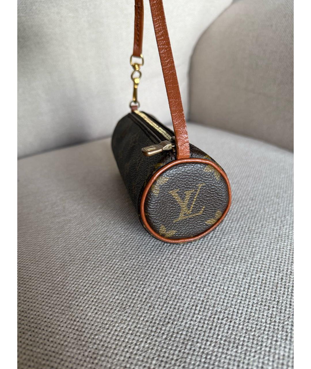 LOUIS VUITTON Коричневая сумка с короткими ручками, фото 5