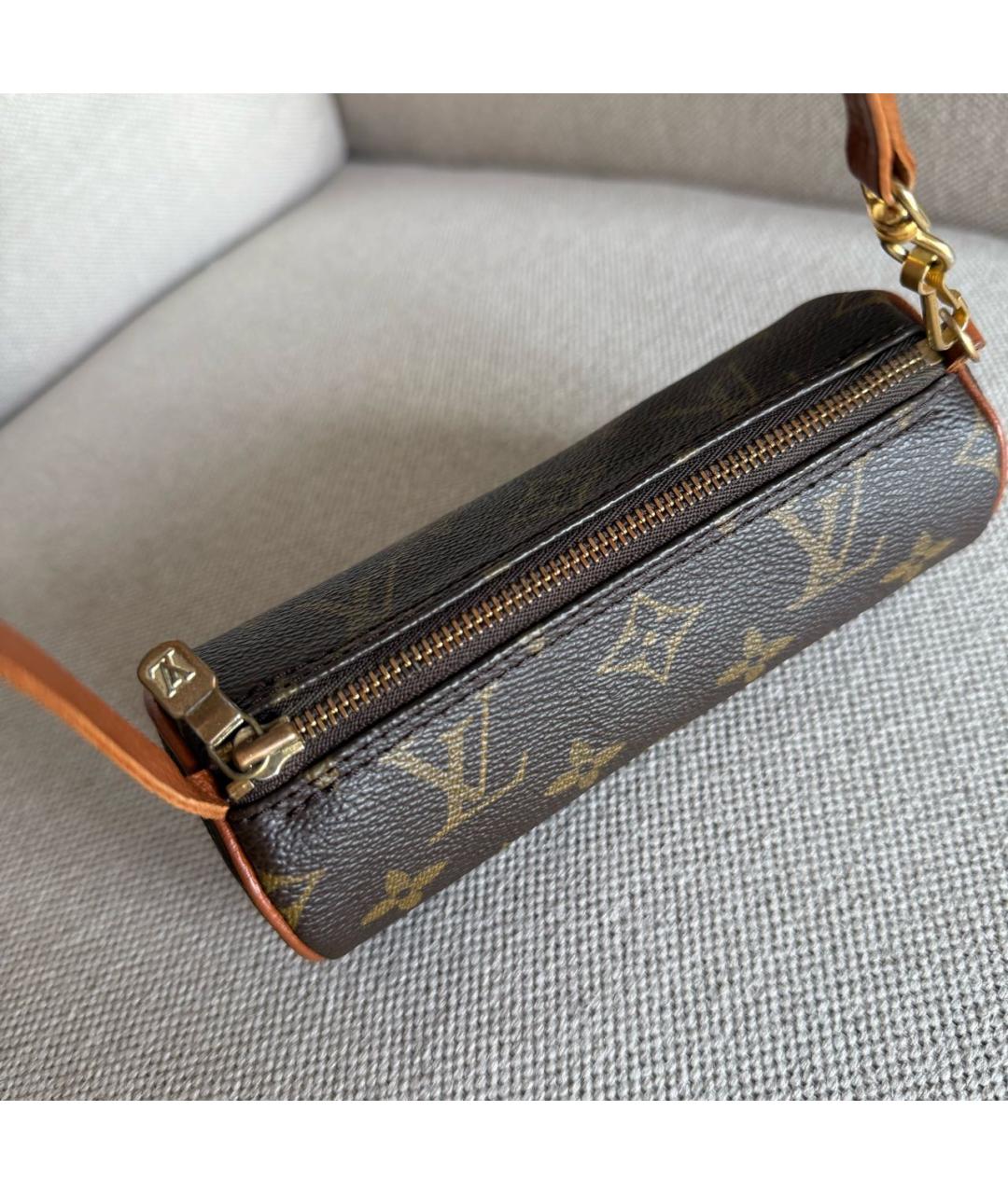 LOUIS VUITTON Коричневая сумка с короткими ручками, фото 6