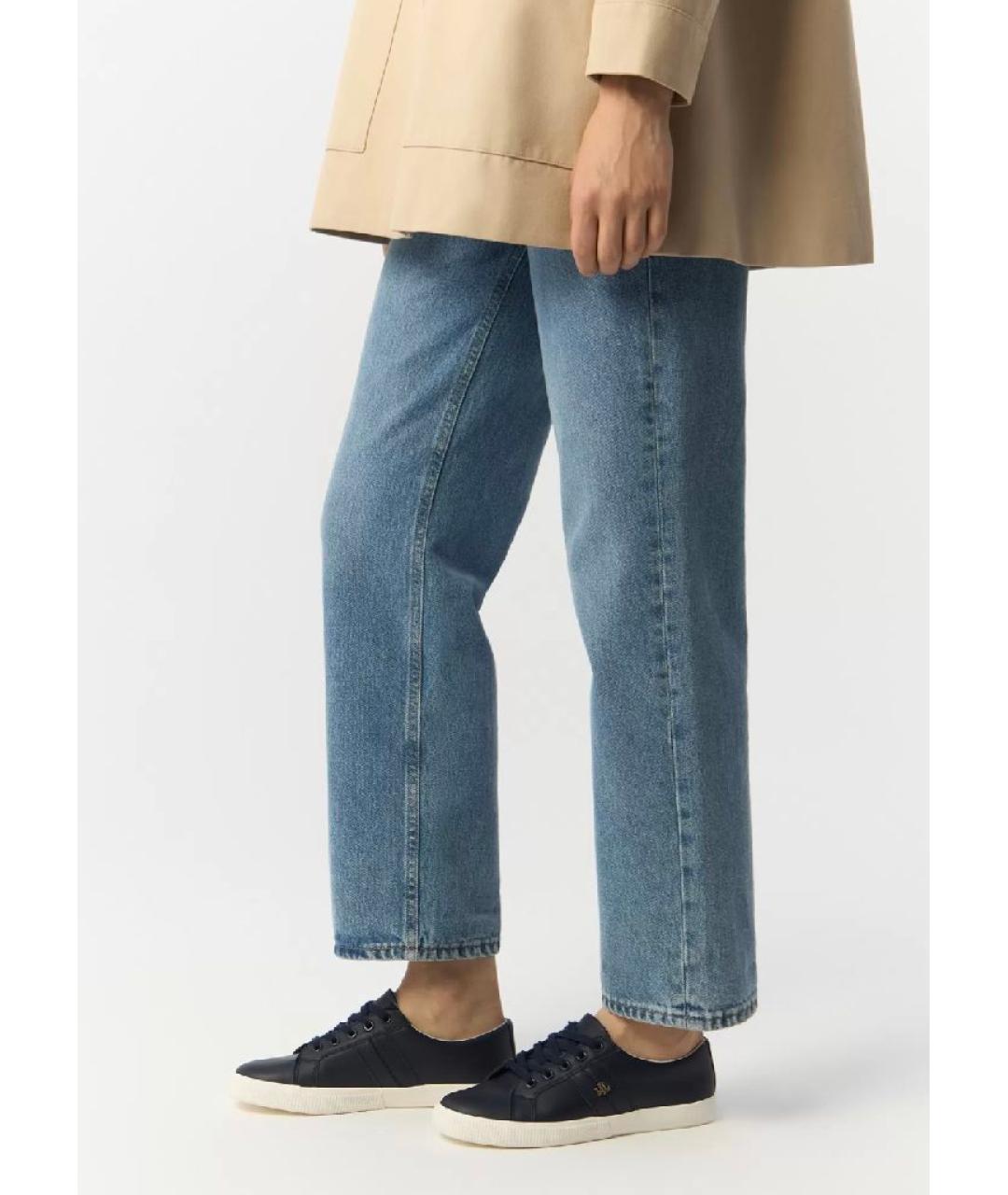 RALPH LAUREN Темно-синие кожаные кеды, фото 5