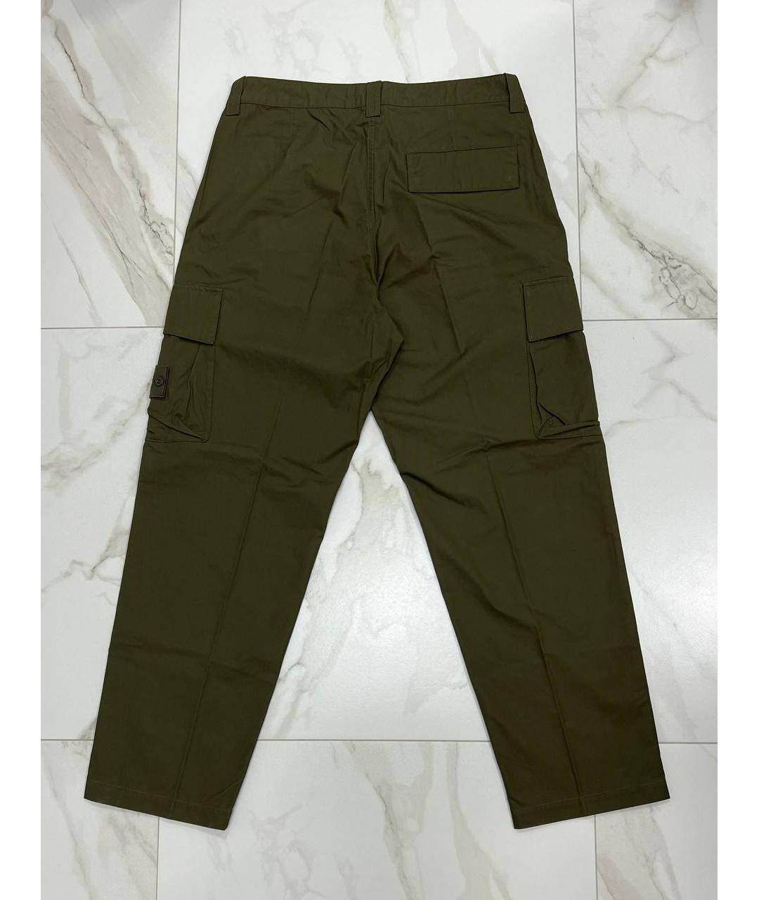 STONE ISLAND Хаки повседневные брюки, фото 5