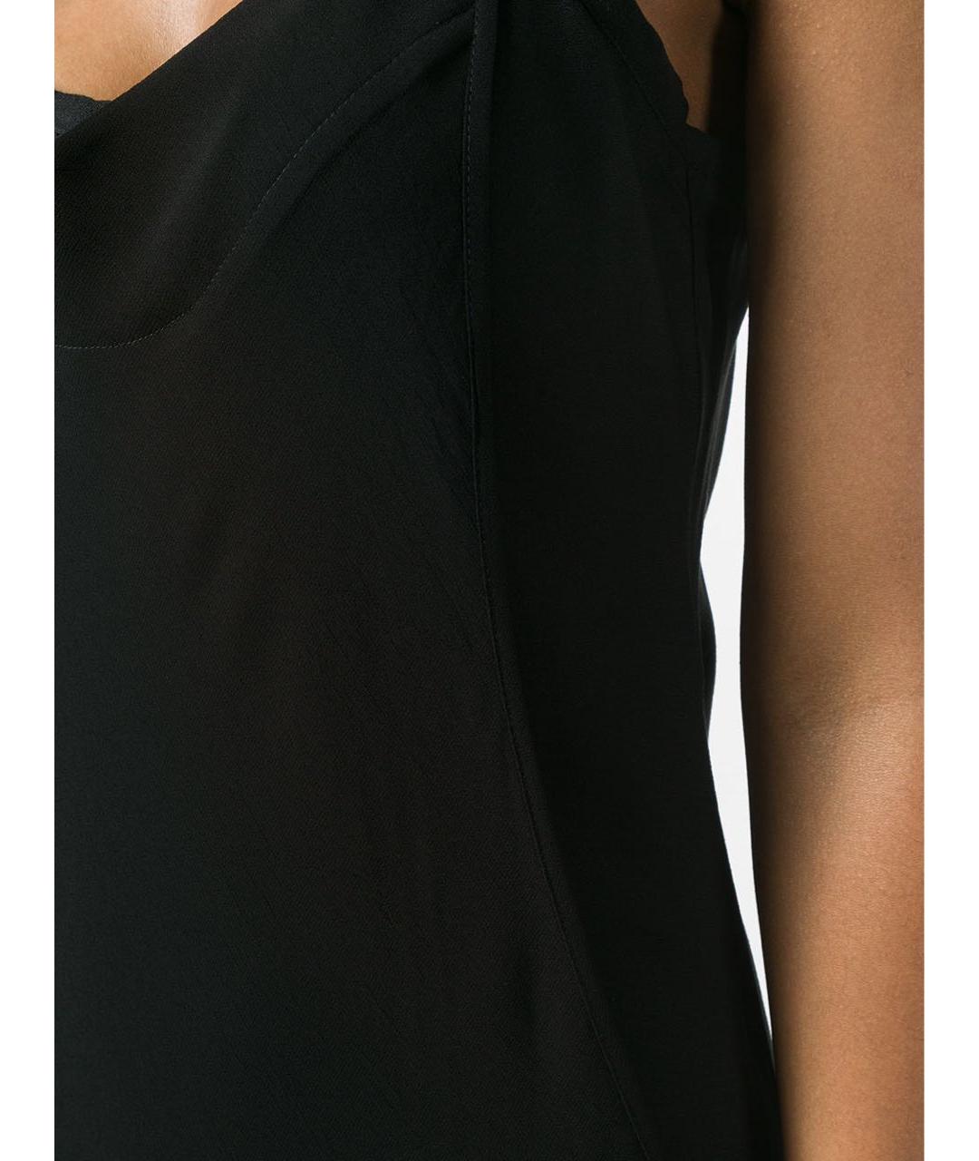 ANN DEMEULEMEESTER Черное вискозное вечернее платье, фото 2