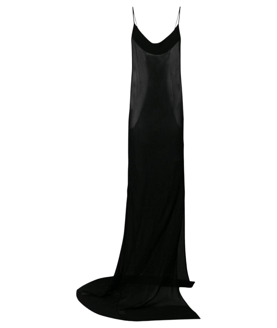 ANN DEMEULEMEESTER Черное вискозное вечернее платье, фото 1