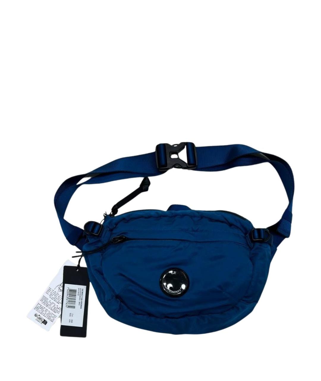CP COMPANY Синяя тканевая поясная сумка, фото 1