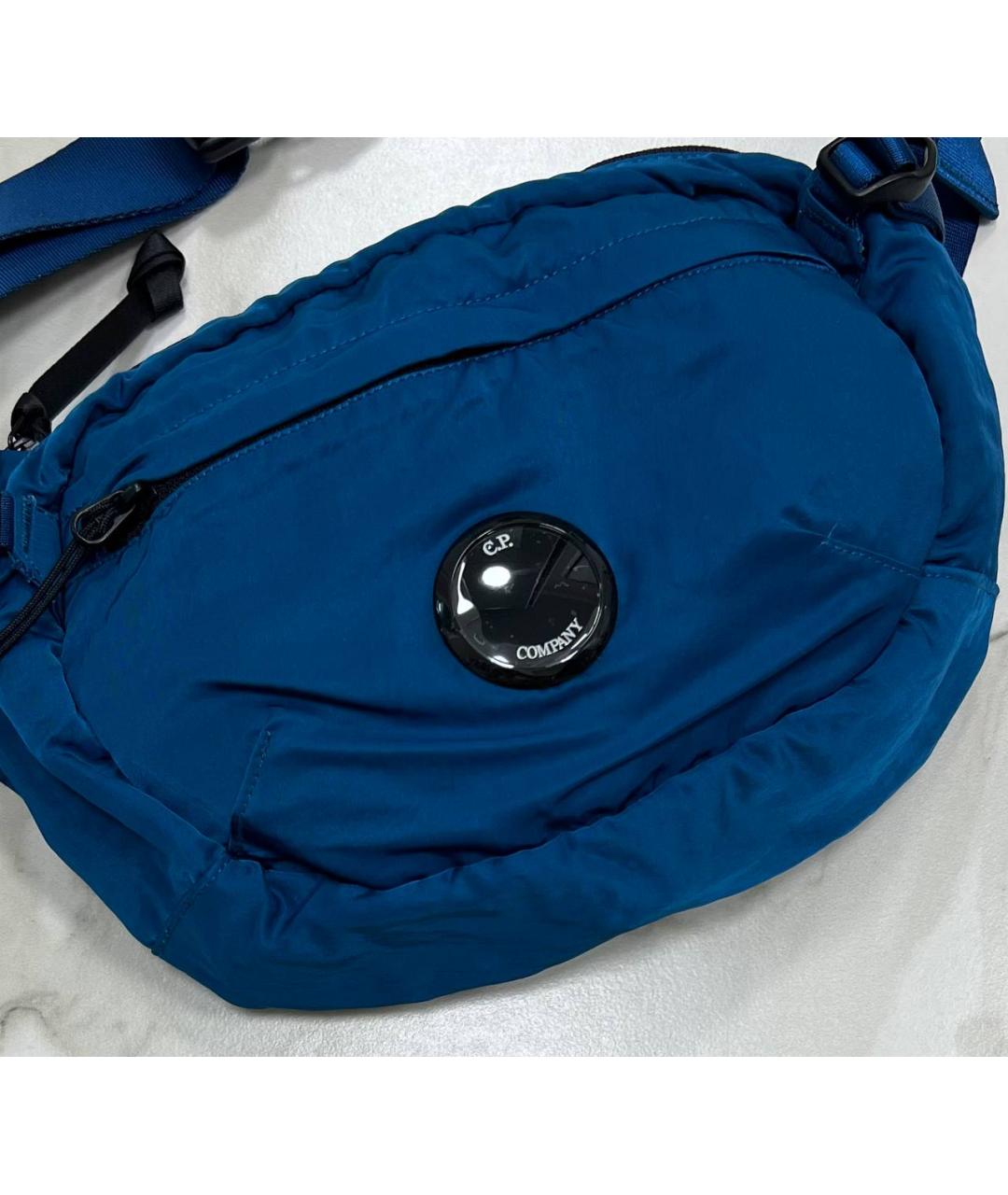 CP COMPANY Синяя тканевая поясная сумка, фото 2