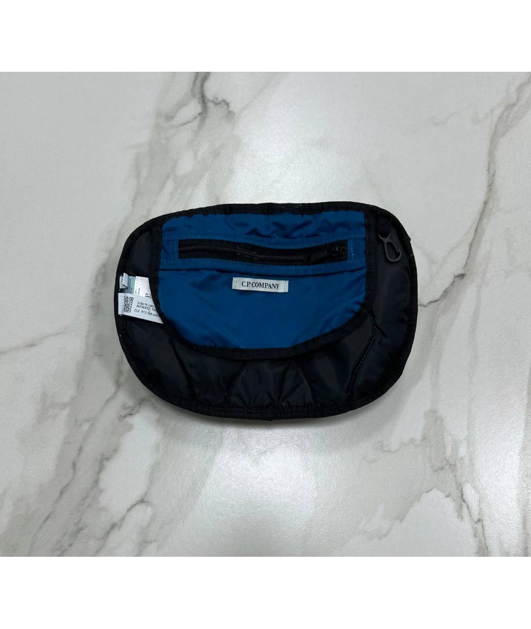 CP COMPANY Синяя тканевая поясная сумка, фото 3