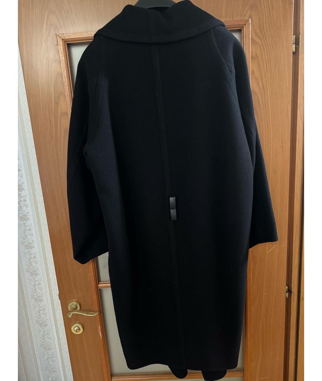 HERMES Черное кашемировое пальто, фото 2