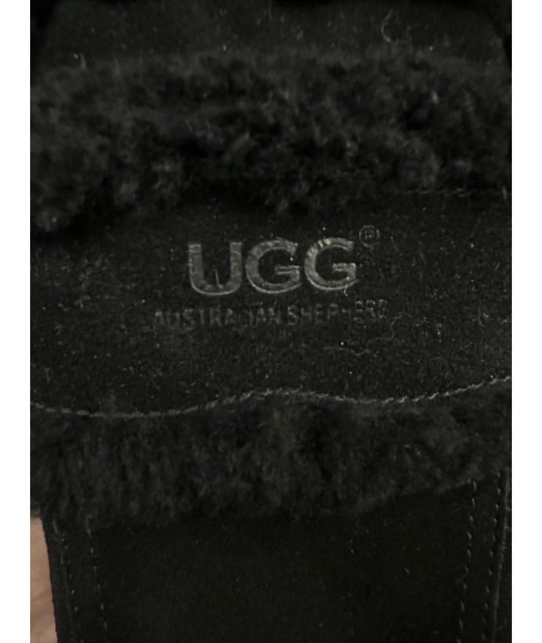 UGG AUSTRALIA Черные замшевые мюли, фото 6
