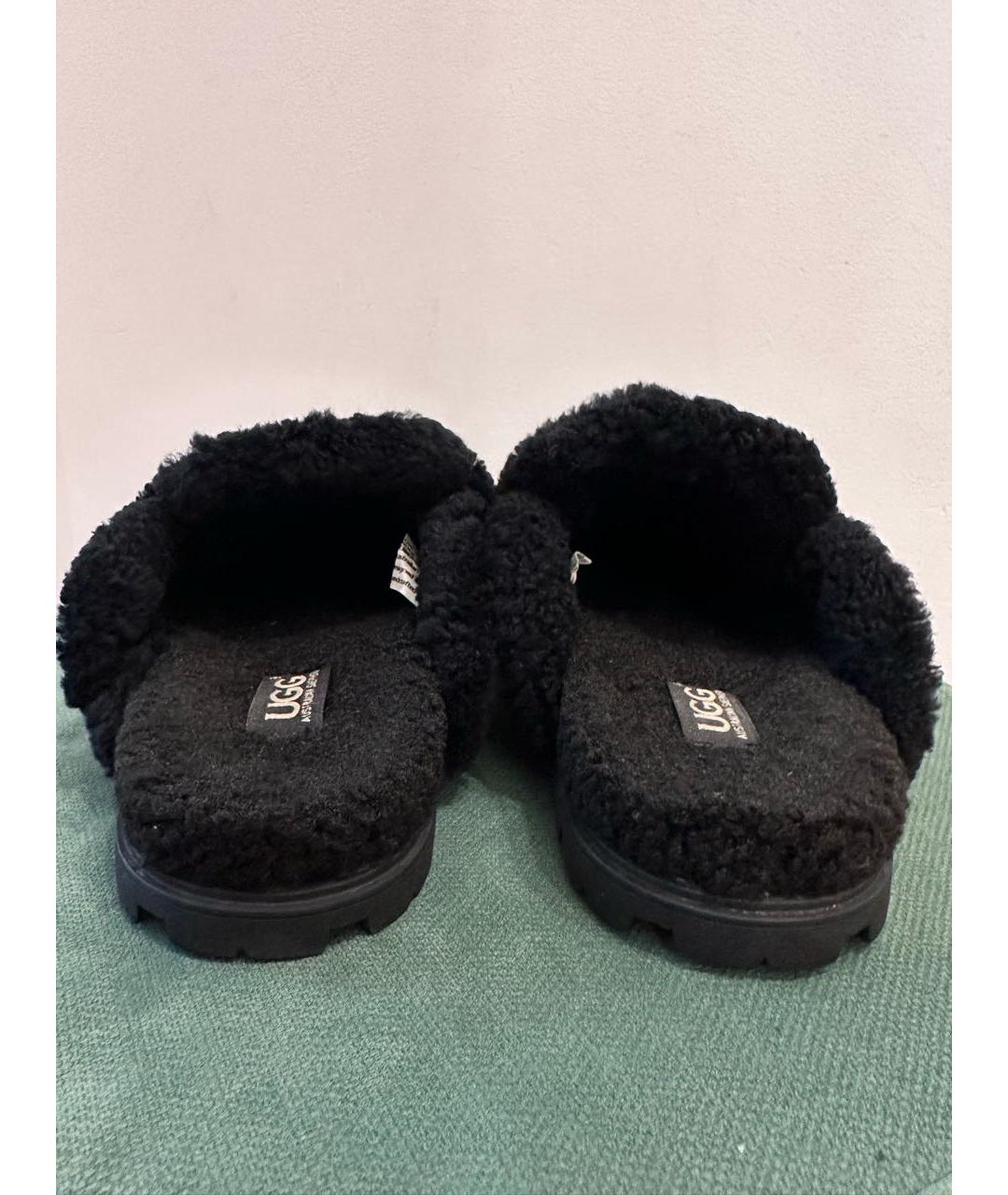 UGG AUSTRALIA Черные замшевые мюли, фото 4