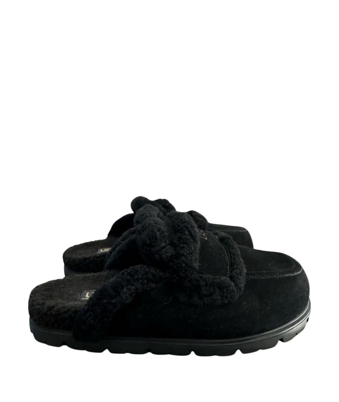 UGG AUSTRALIA Черные замшевые мюли, фото 1