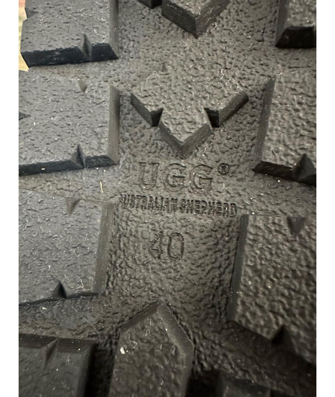 UGG AUSTRALIA Черные замшевые мюли, фото 7