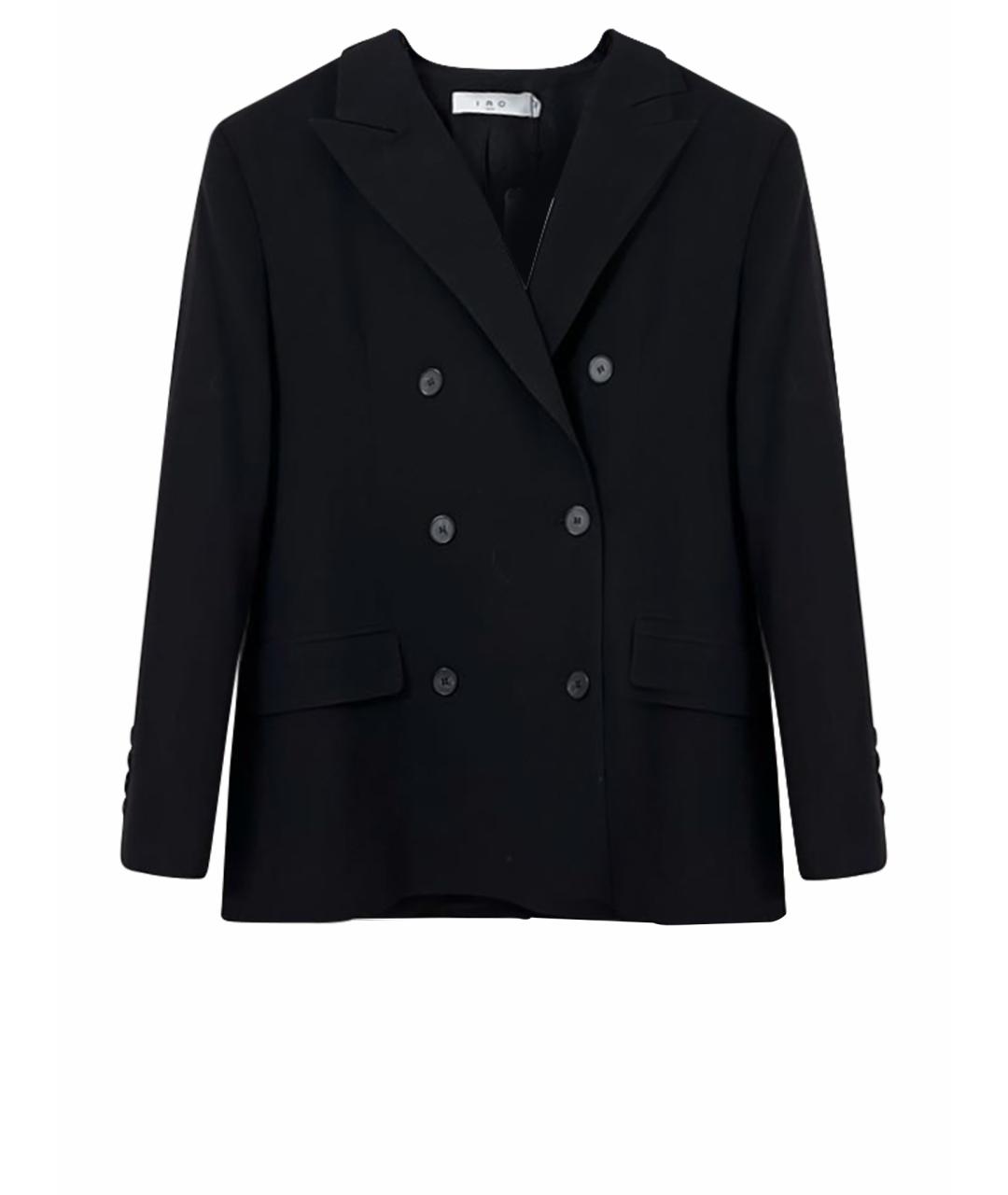 IRO Черный шерстяной жакет/пиджак, фото 1