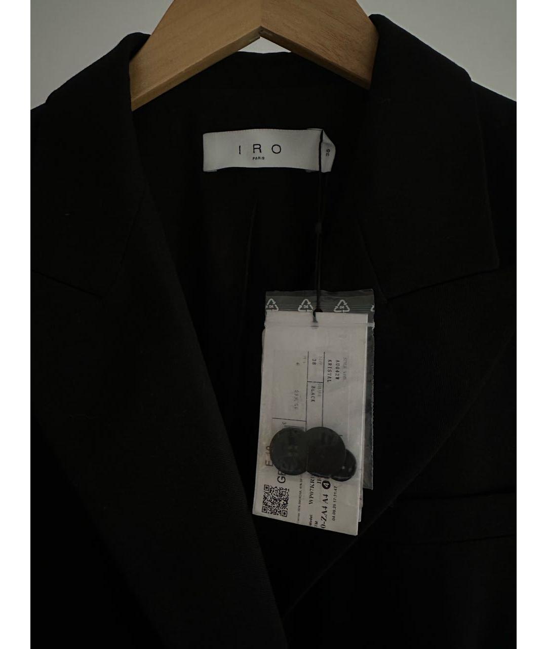 IRO Черный шерстяной жакет/пиджак, фото 3