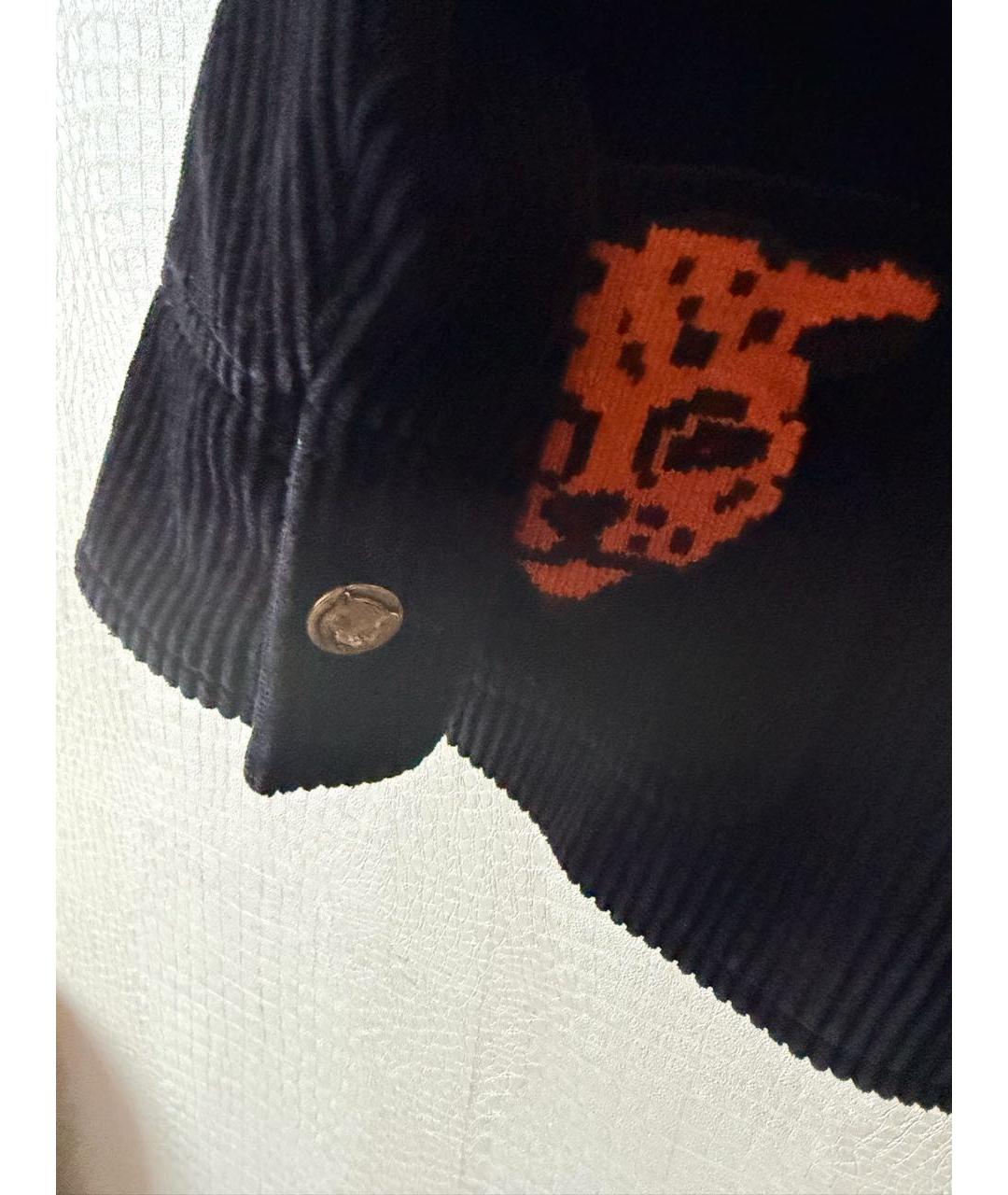 GUCCI Темно-синяя хлопковая куртка, фото 4