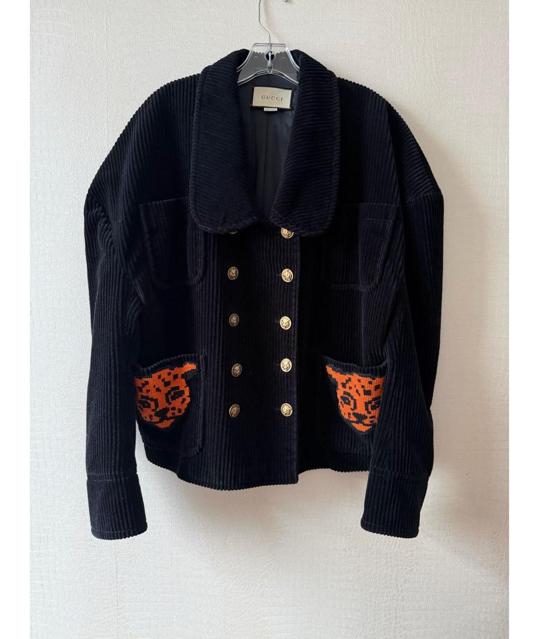 GUCCI Темно-синяя хлопковая куртка, фото 8