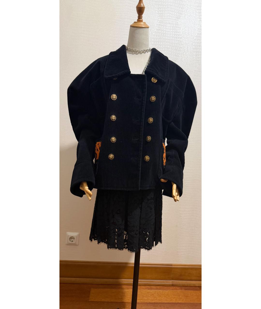 GUCCI Темно-синяя хлопковая куртка, фото 7