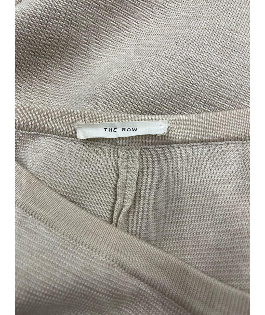 THE ROW Бежевый шерстяной костюм с брюками, фото 5