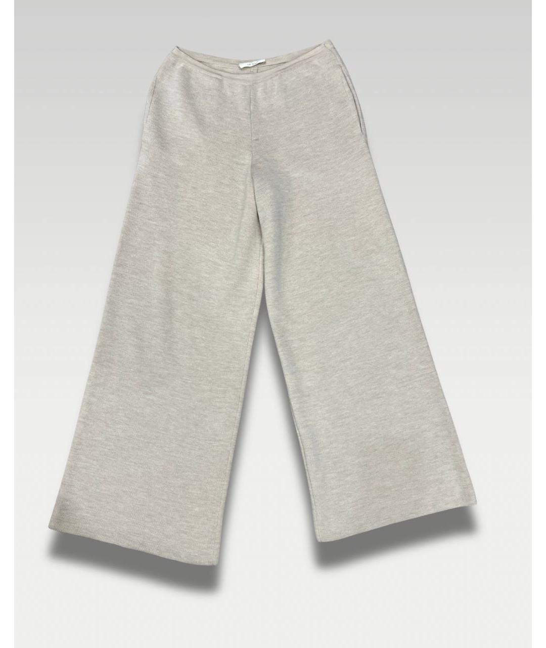 THE ROW Бежевый шерстяной костюм с брюками, фото 3