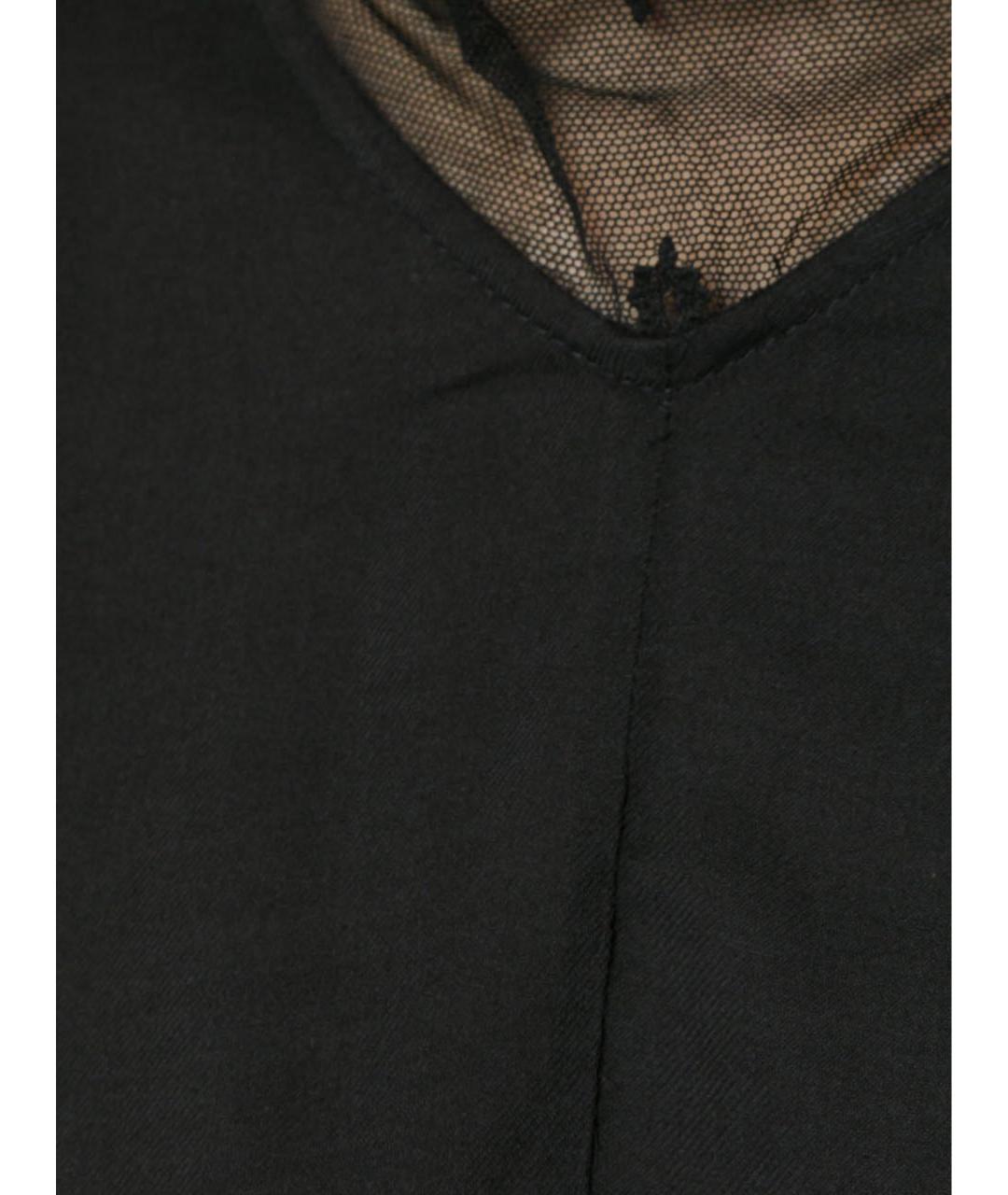 ANN DEMEULEMEESTER Черная вискозная блузы, фото 4